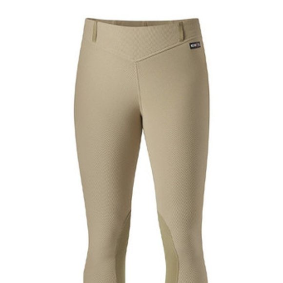 Kerrits Ladies Microcord Knee Patch Tights - Picture 2 of 11